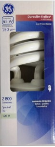 35051 Lámpara Fluorescente Compacta Spiral 45 T5 c/u